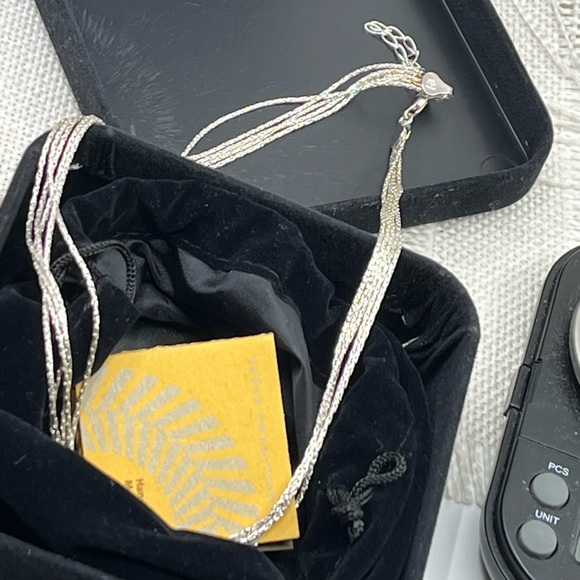 Vintage Milor Italy 925 Sterling Multi-Strand Necklace – 16" - Picture 13 of 15